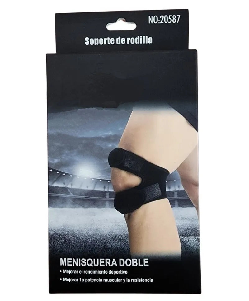 Menisquera doble deportiva negra
